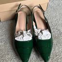 Green Slingback Heels Size 7 Photo 1