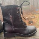 Arizona Jeans Arizona Jean Co Haddo Black Ankle Lace up  Boots Sz 5.5 NWOT Photo 3