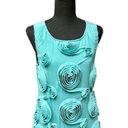 Yoana Baraschi Baraschi Teal Floral Embellished Top - M Photo 0