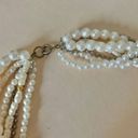 American Vintage Vintage “Hettienne” Mixed Pearls Multi Strand Necklace 18” Freshwater Gold Silver Photo 7