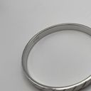 Monet Vintage Signed  - Silver Tone Bangle Bracelet Etched Stripes Photo 8