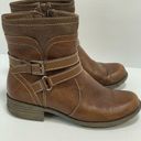 Earth Origins  Boots Size 8 1/2 Bonnie Leather Ankle Combat Moto Booties Photo 4