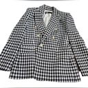 ZARA  New Ecru/Black Long Sleeve Lapel Collar Plaid Double Breasted Blazer Size Photo 11