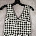 City Triangles  White & Black V-Neck Blotchy Gingham Dress | Size 11 JRS Photo 2