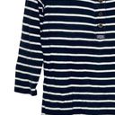 Pacific&Co LRL Lauren Jeans . Striped Henley Top Women Medium 3/4 Sleeve Front Button Photo 4