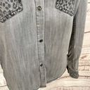 The Kooples  Gray Denim Button Down Shirt, EUC, Size Small, MSRP $228 Photo 3