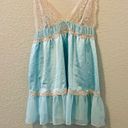 Victoria's Secret  Sexy 2013 Sky Blue & Lace Sheer Chemise Slip Lingerie Sz Sm Photo 2