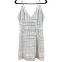 NBD X by  3 AM in LA Embellished Sequin V-Neck Mini Slip Dress Ivory Size Medium Photo 3