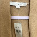 The Loft NWT Color block Beige and White Cardigan Size SP Photo 3