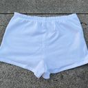 Aritzia TNA Cozy Fleece Perfect Hi-Rise 3” White Sweatshorts Photo 2