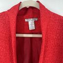 Alberto Makali  Red Textured Open Front Blazer Suit Jacket Sz XL Photo 1