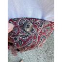 J.Crew  Maroon Paisley 80s Midi Skirt Medium Photo 4