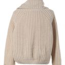 Moon & Madison Cream Oversized Crop Cowl Neck Chunky Knit Sweater Size Medium Photo 1