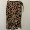 Lovers + Friends  (NWT) Marla "Tan Leopard" Wrap Skirt, Size M Photo 2