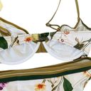 Gottex New!  Floral Print Contrast Trim Underwire Bikini - TOP Photo 4