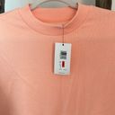 Calvin Klein Jeans NWT Peach Shirttail Twofer Sweatshirt  Size XS Photo 4