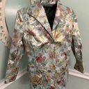 Lafayette 148  NY Size 12 Metallic Floral Multicolor Blazer Jacket EUC Pockets Photo 0