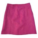 Talbots  Womens Petite Magenta Straight Wool Skirt With Pockets Size 6P Photo 1