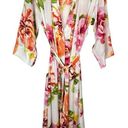 Natori Women’s Classic Colorful Floral Printed Tie Robe Size Medium Photo 6