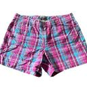 Dockers  Collection Cotton Mid Rise Curvy Colorful Plaid Shorts Summer Size 12P Photo 0