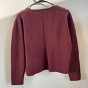 Eddie Bauer Vintage  Maroon Lambs Wool Cardigan Sweater Photo 3