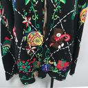 Designers Originals Studio Ugly Christmas Sweater Cardigan Embroidered Santa Size 1X Photo 3