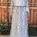 Notte Marchesa  Metallic Leaf Embroidered Gown size 16 Photo 11