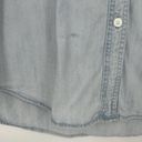 Rails  Brett Geo Embroidered Denim Button Up Shirt Blue Light Wash Size XS Photo 4