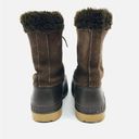 Sorel  Brown Leather Winter Snow Boots Removable Liners Womens Size 5 Photo 2