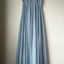 Petal and Pup  Flourish Light Blue Bridesmaid Maxi Dress L Photo 13