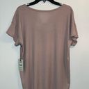 Second Skin Tommy John  Sleep Loungewear Ribbed T-Shirt Light Pink X-Small NWT Photo 4