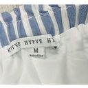 HYFVE HYFYVE White & Blue Striped High Waisted Casual Pants Photo 16