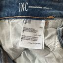 INC  Light Indigo High Rise Studded Cropped Mom Jeans Photo 14