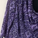 Dana Buchman  Printed Tunic Top Womens S Purple Cowl Neck Blouse Boho Chic Office Photo 14