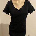 Sis Sis  BLACK SCALLOPED DESIGN DRESS SIZE 4🛍WORN ONCE. Photo 0