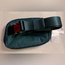 Lululemon NWT  Velour Everywhere Belt Bag Green Jasper Color Gold Hardware Photo 7