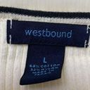 Westbound Ladies  ribbed trimmed top large Photo 3