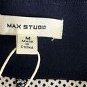 Max Studio  black white polka dots pull on stretch ponte knit pants Photo 2