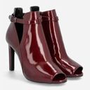 Michael Kors Michael  Lawson Open Toe Bootie Burgundy Size 6.5 New Womens Photo 0