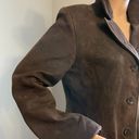 wilson's leather  Pelle Studio Dark Brown Button Up Jacket Large Photo 4