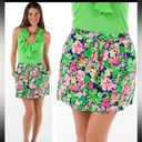 Lilly Pulitzer  Mimosa Mini Getaway‎ Garden Floral Cotton Poplin Skirt Size Small Photo 1