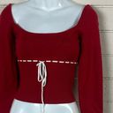 Edikted  Natasha Knit Red Top size S NWT Photo 7