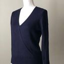 Elodie  | Ribbed Faux Wrap V-Neck Sweater Sz S Photo 0