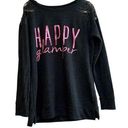 Arizona Jeans Arizona Jean Co. Happy Glamper Sweatshirt Peek Lace Shoulder XL Photo 0