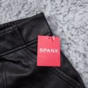 Spanx  Leather Like Jogger Size Medium Black High Rise Faux 20283R Pull On Photo 4