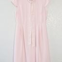 J.Crew  Pink Tie Neck 365 Crepe Dress Size 12 Photo 0