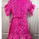 Lilly Pulitzer  Darlah Metallic Leopard Silk Dress Size 0 Pink Gold EUC Photo 6