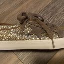 Not Rated Gold Glitter  Sneakers - Size 10 Photo 0