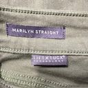 NYDJ Marilyn Straight Jeans Lift Tuck Technology Olive Green Women's Size 4 NWT Photo 3