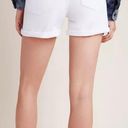 Anthropologie NWT $88  Pilcro White High-Rise Slim Boyfriend Denim Shorts 25 Photo 1